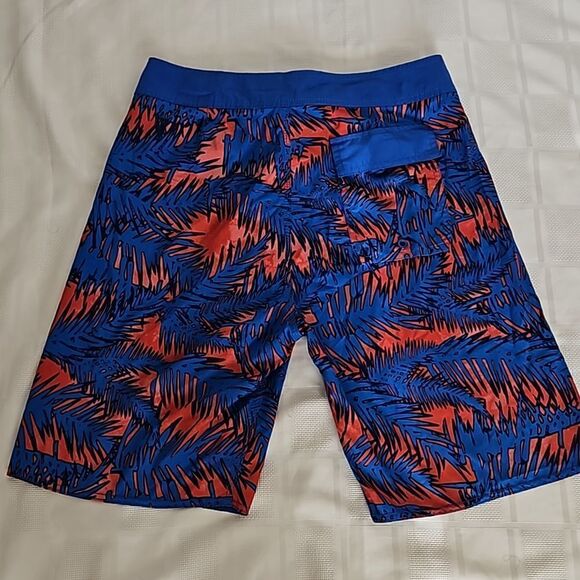 Old Navy Men's Lightweight Shorts Medium Blue/ Orange - Picture 4 of 16